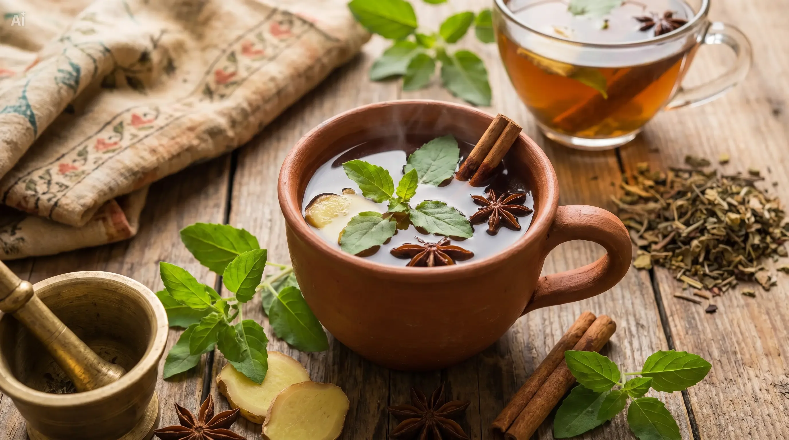 Tulasi Kashayam — Holy Basil Immunity Tea
